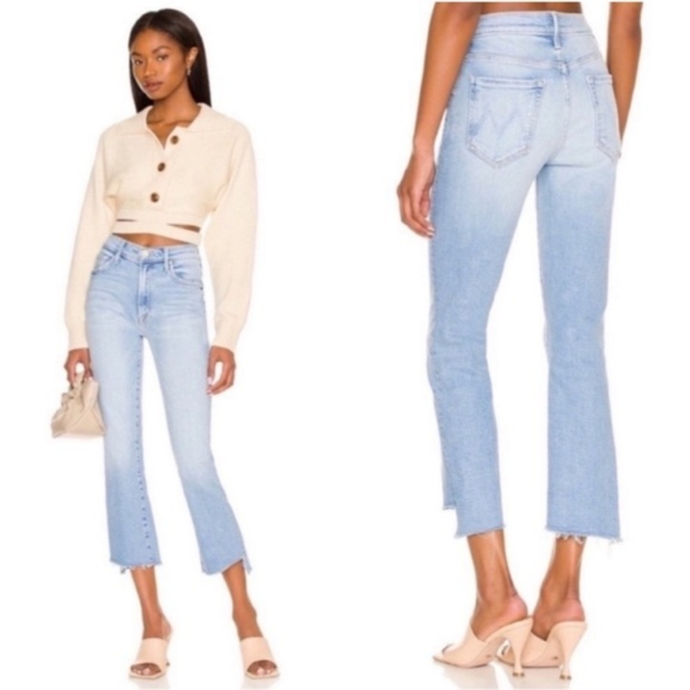Mother Jeans The Insider Crop Step Fray in Limited Edition